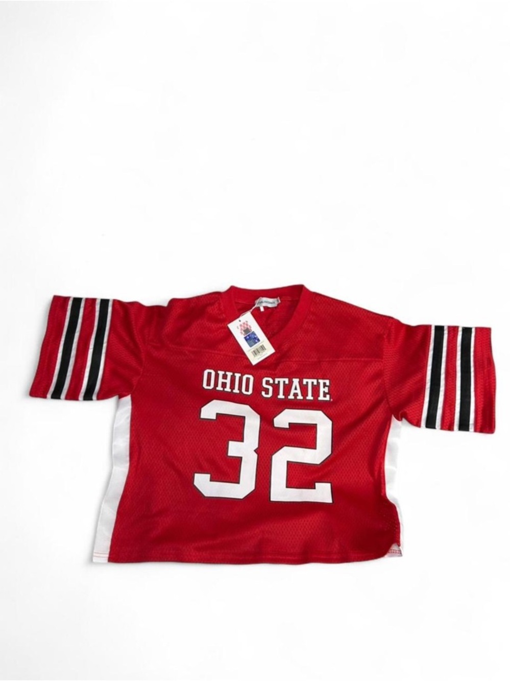 Established & Co #32 Ohio State Buckeyes Fashion Boxy Cropped Jersey - Brand New